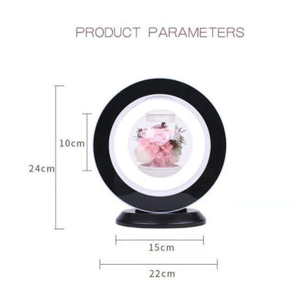 Magnetic Levitation Immortal Flower Decoration Creatives Lamp Floating Table LED Night Light for Home Decor Gift Desk Lamp