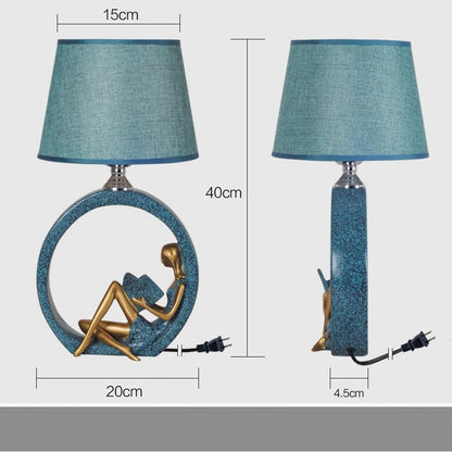 Nordic Art Bedroom Bedside Table Lamp Cloth Lampshade Girl Boy Night Lights LED Desk Lamps for Study Office Birthday Gift E27