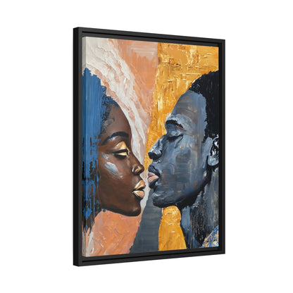 ATTEMPTED KISS Canvas Wall Art - by Queennoble
