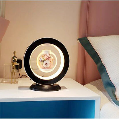 Magnetic Levitation Immortal Flower Decoration Creatives Lamp Floating Table LED Night Light for Home Decor Gift Desk Lamp
