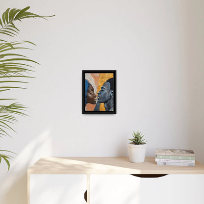 ATTEMPTED KISS Canvas Wall Art - by Queennoble