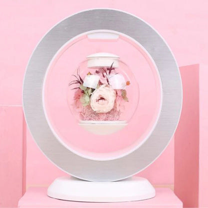 Magnetic Levitation Immortal Flower Decoration Creatives Lamp Floating Table LED Night Light for Home Decor Gift Desk Lamp